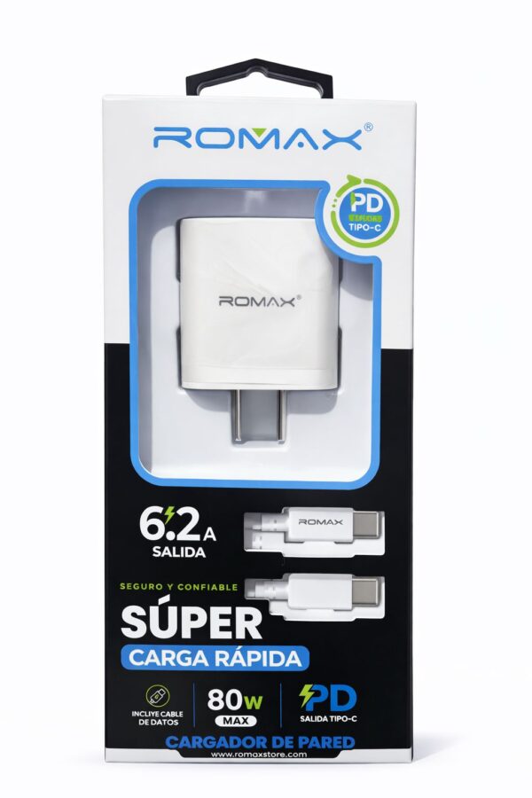 CARGADOR COMPLETO ROMAX TIPO C