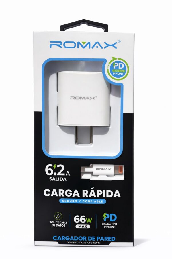CARGADOR COMPLETO ROMAX TIPO LIGHTNING